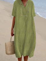 Silvana™ | Relaxed Textured Maxi Dress