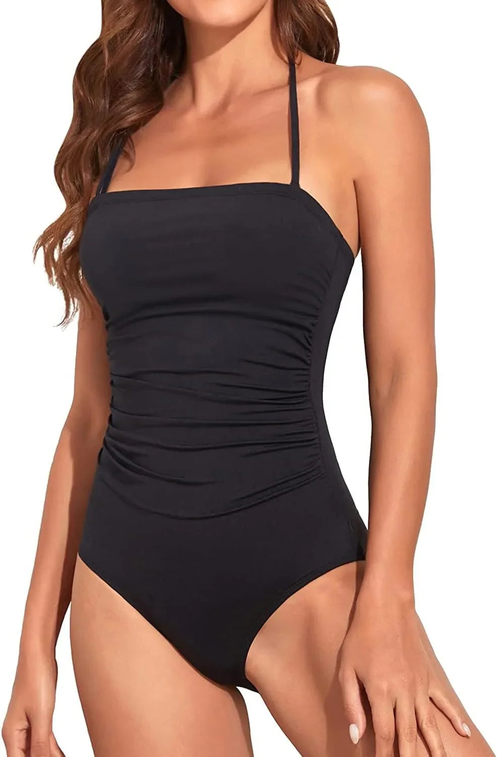 Bandeau Tummy Control One-Piece Swimsuit