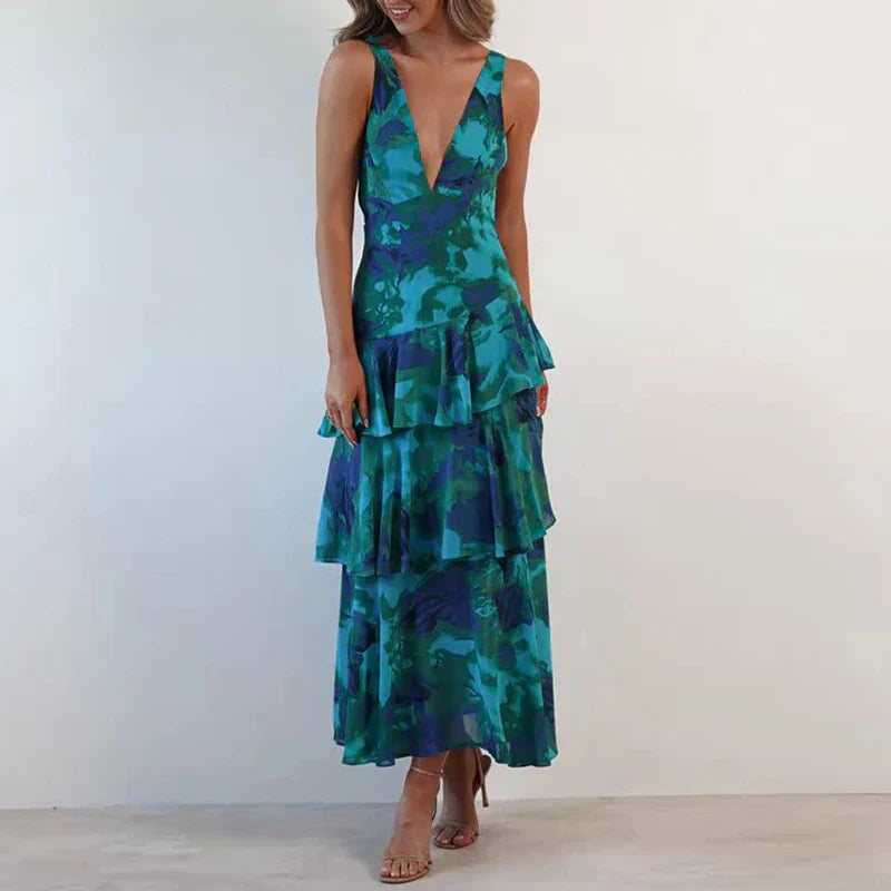 Elowen | Floral Tiered Maxi Dress