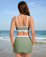 Supportive Skirted Bikini Set with Shorts
