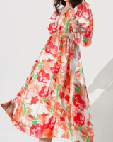 Corrine | Soft Floral Everyday Midi Dress