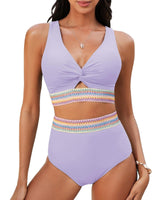 Textured Supportive High-Waist Bikini Set