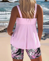 Daphne - Flattering Tankini Ribbed Set