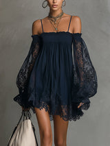 Noira | Soft Chiffon Evening Mini Dress