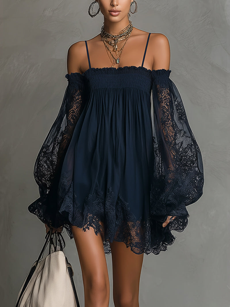 Noira | Soft Chiffon Evening Mini Dress