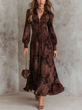 Amelia | Vintage Paisley Maxi Dress