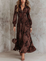 Amelia | Vintage Paisley Maxi Dress