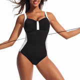 Sculpting Colorblock One-Piece