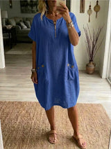 Pascale™ | Zip-Front Maxi Dress
