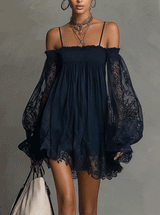 Noira | Soft Chiffon Evening Mini Dress