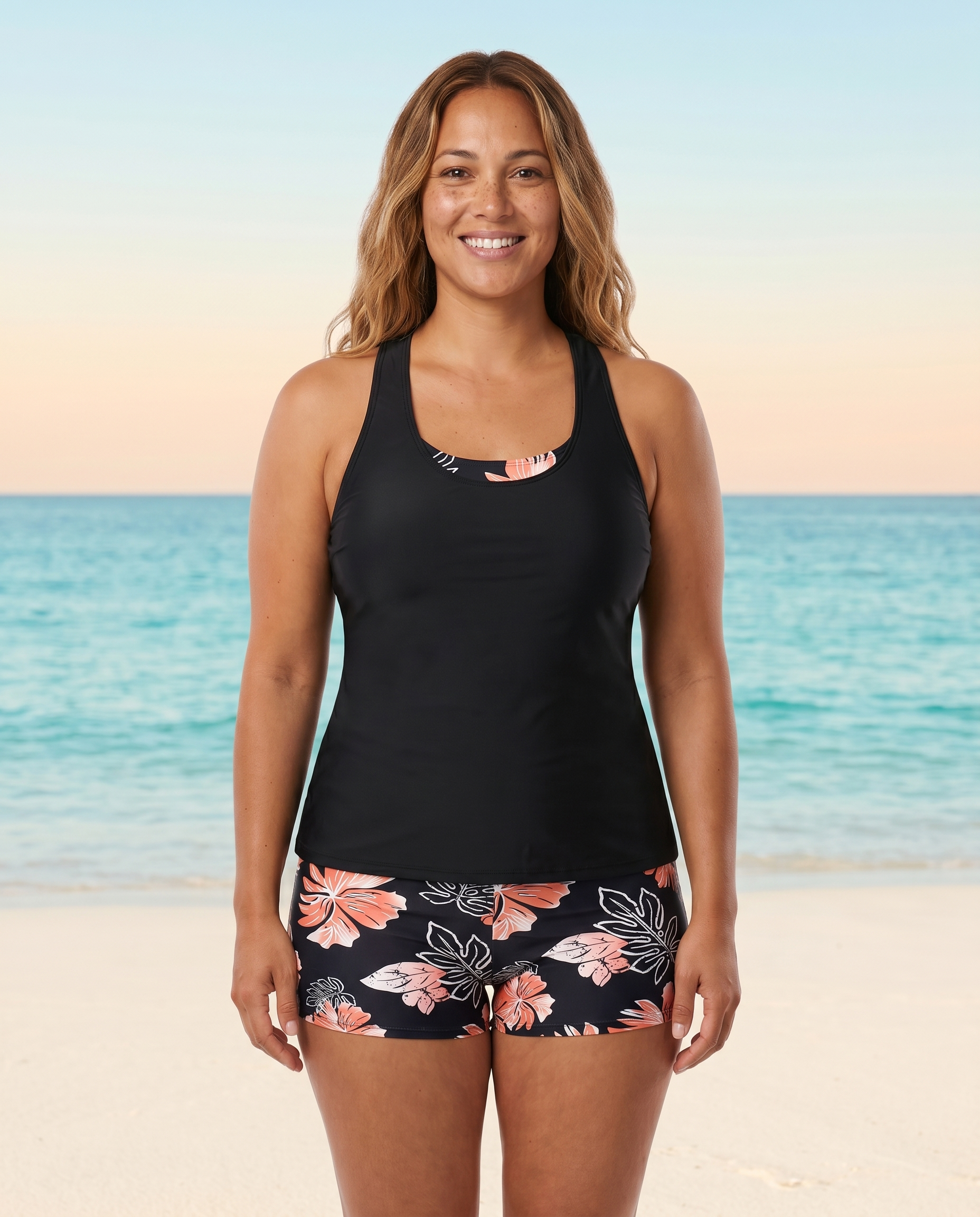 Supportive 3-Piece Tankini Set