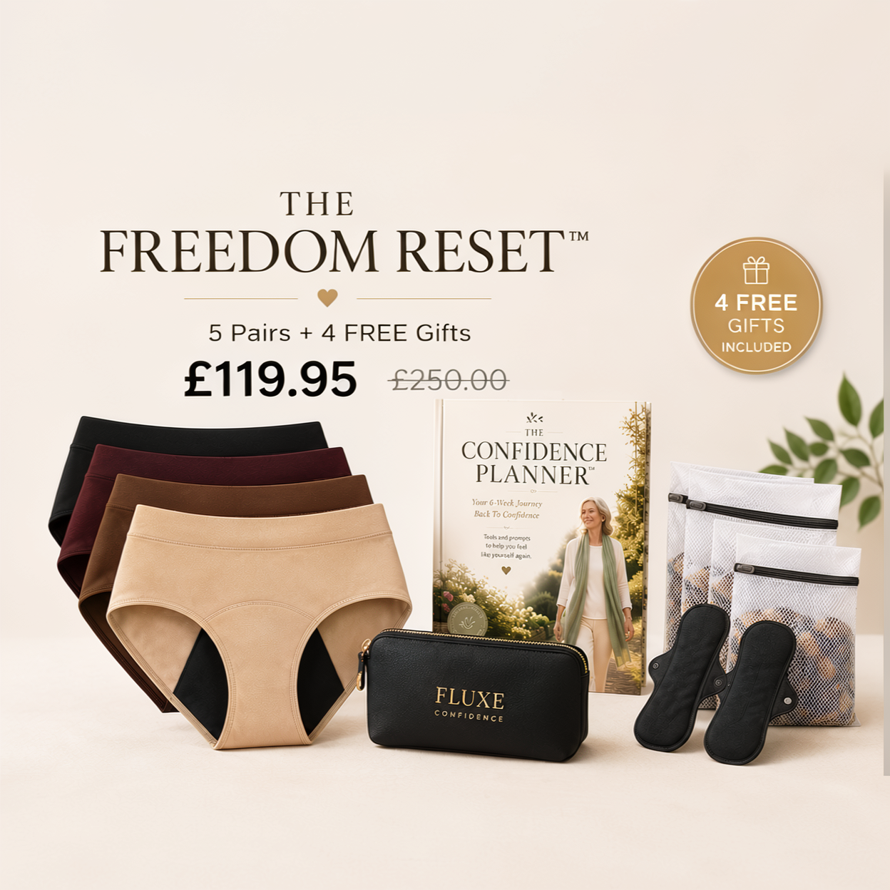 Fluxe™ | 100% Leak-Proof Underwear That Won't Let You Down