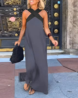 Quirine™ | Wrap-Front Maxi Dress