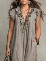 Sienna | Boho Ruffle Maxi Dress