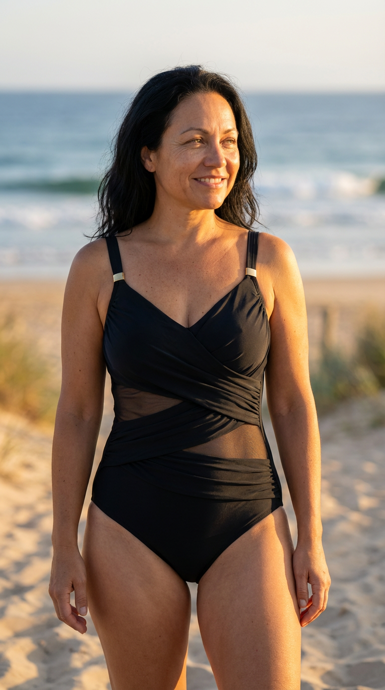 Supportive Ruched Shaping Swimsuit