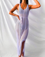 Knit Slit Maxi Cover-Up