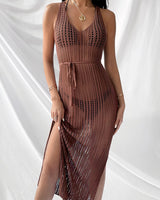 Knit Slit Maxi Cover-Up