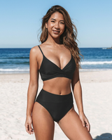Supportive Ruched High-Waist Bikini Set
