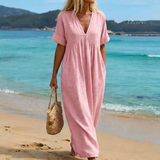 The Santorini Breeze Dress